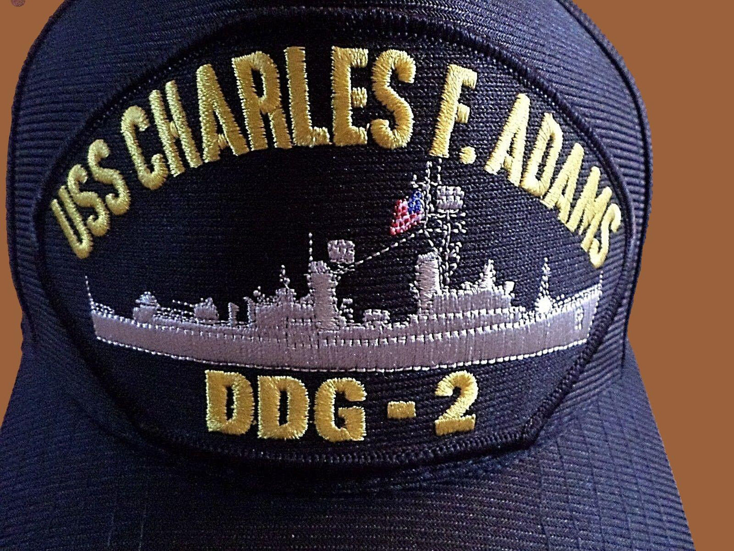 USS CHARLES F ADAMS DDG-2 U.S NAVY SHIP HAT OFFICIAL MILITARY BALL CAP U.S MADE