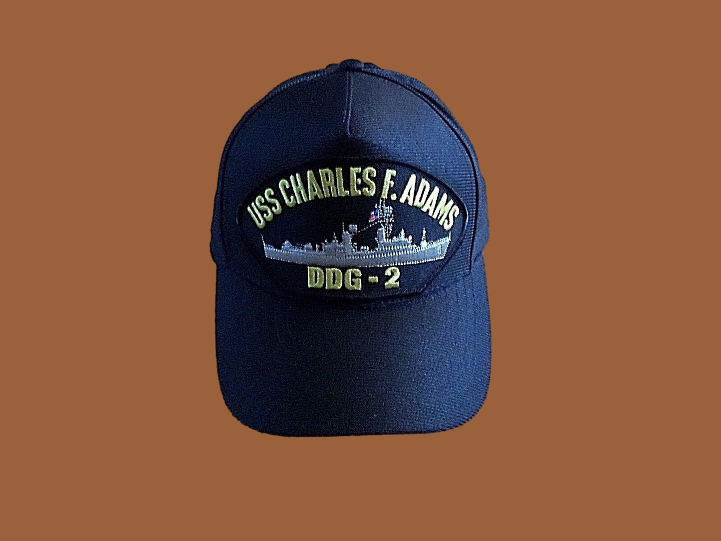 USS CHARLES F ADAMS DDG-2 U.S NAVY SHIP HAT OFFICIAL MILITARY BALL CAP U.S MADE