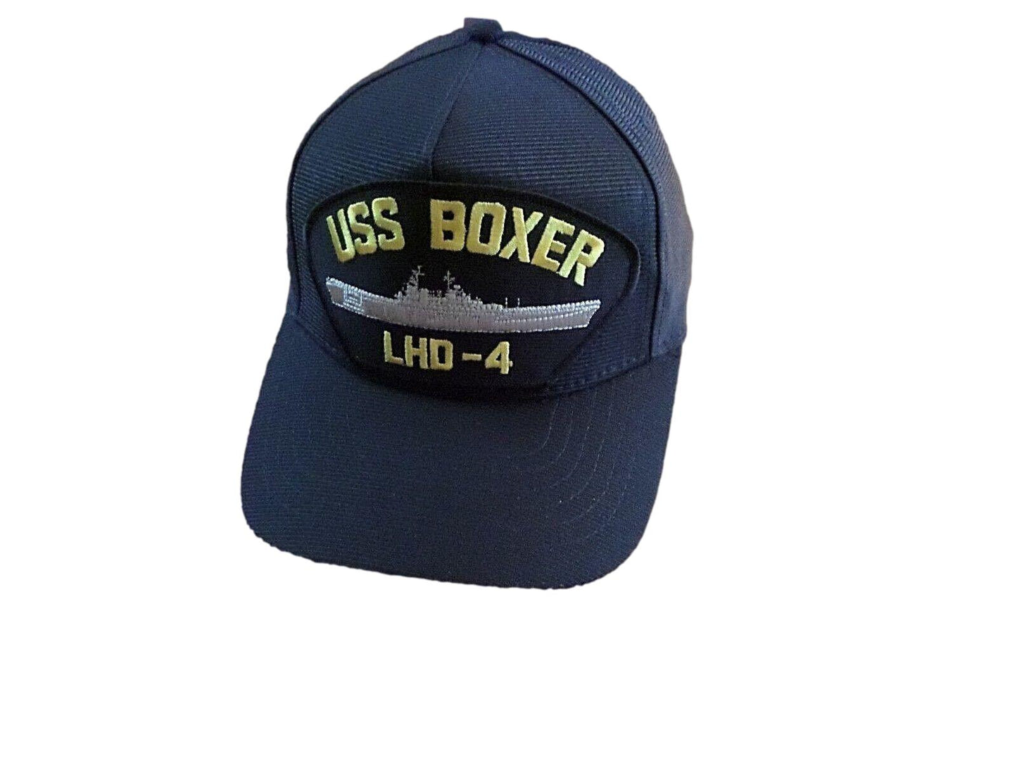 USS BOXER LHD-4 NAVY SHIP HAT U.S MILITARY OFFICIAL BALL CAP U.S.A MADE