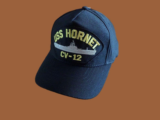 USS HORNET CV-12 U.S NAVY SHIP HAT OFFICIAL U.S MILITARY BALL CAP U.S.A MADE