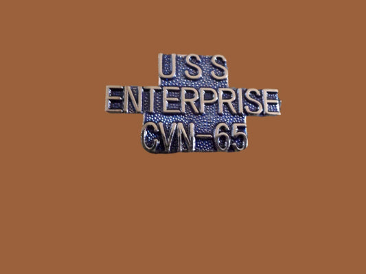 U.S MILITARY NAVY USS ENTERPRISE CVN-65 HAT LAPEL PIN