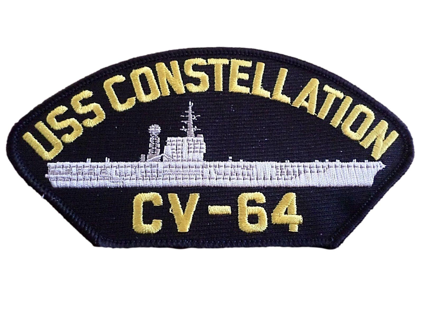 USS CONSTELLATION CV-64 U.S NAVY SHIP HAT PATCH CARRIER USA MADE HEAT TRANSFER