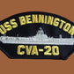 USS BENNINGTON CVA-20 U.S NAVY CARRIER SHIP HAT PATCH U.S.A MADE HEAT TRANSFER