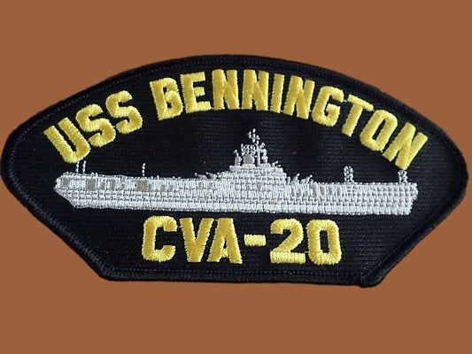 USS BENNINGTON CVA-20 U.S NAVY CARRIER SHIP HAT PATCH U.S.A MADE HEAT TRANSFER