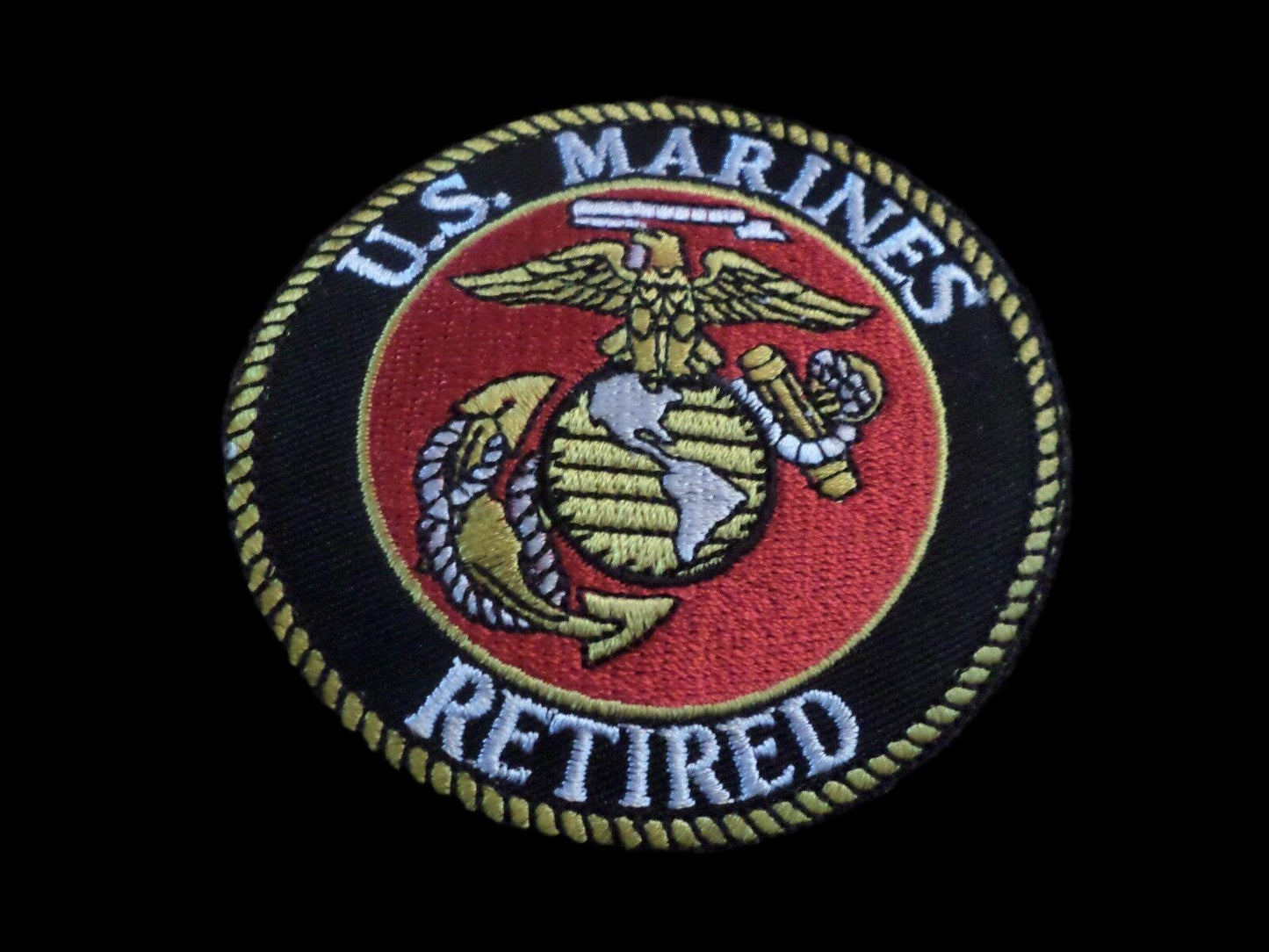 U.S.MILITARY MARINE CORPS RETIRED PATCH EAGLE GLOBE AND ANCHOR EGA