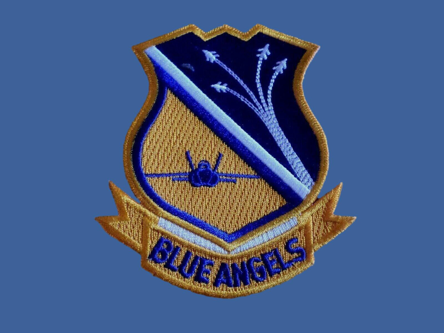 U.S MILITARY NAVY BLUE ANGELS PATCH FLIGHT PATCH TOP QUALITY PATCHES 3 3/4" INCH