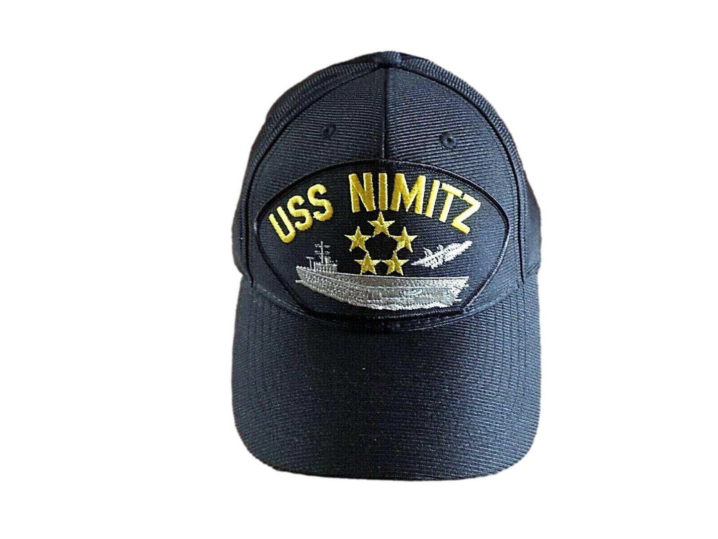 USS NIMITZ U.S NAVY SHIP HAT U.S MILITARY OFFICIAL BALL CAP U.S.A. MADE