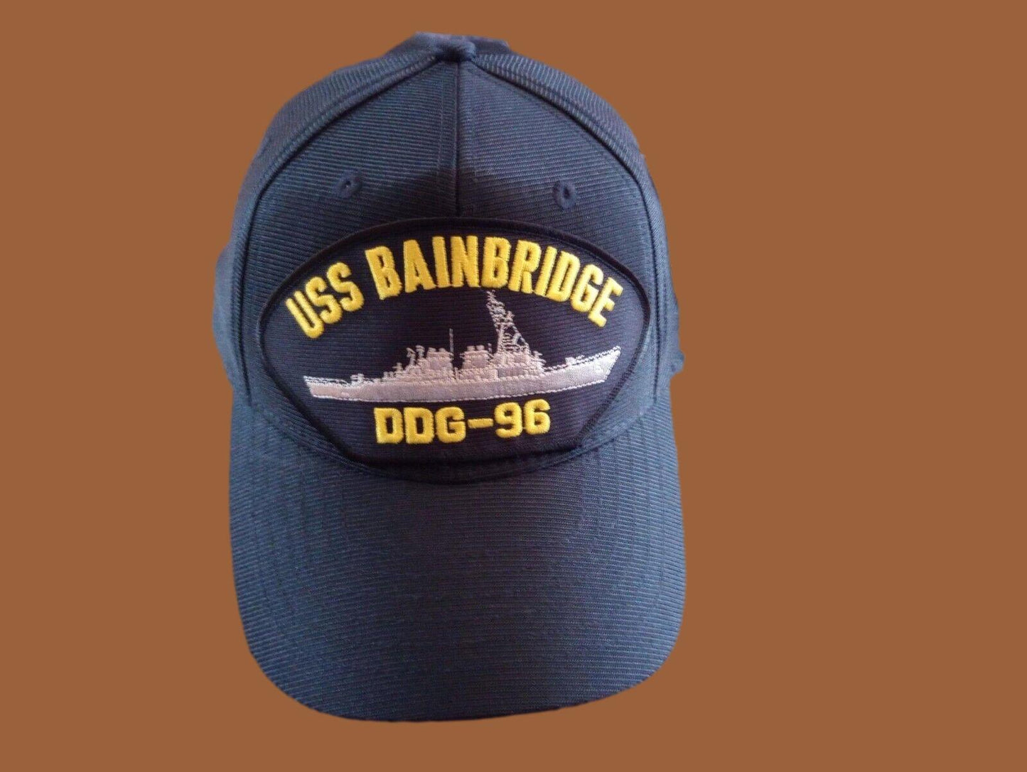 USS BAINBRIDGE DDG-96 U.S NAVY SHIP HAT OFFICIAL MILITARY BALL CAP U.S MADE