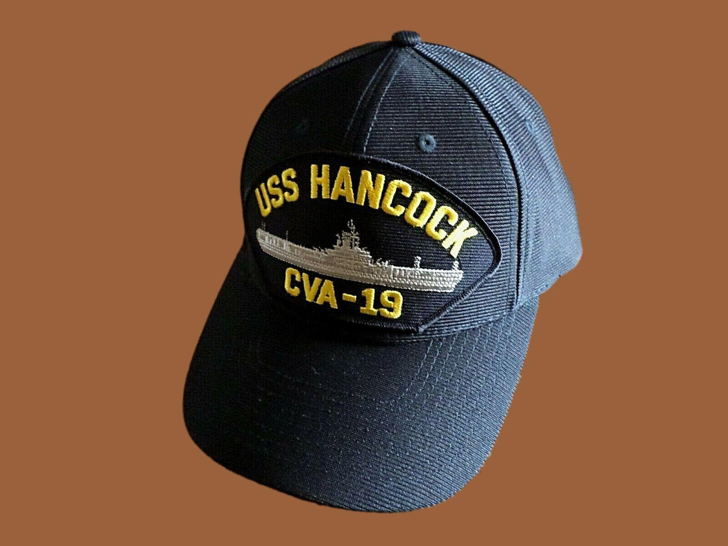 USS HANCOCK CVA-19 U.S NAVY SHIP HAT OFFICIAL U.S MILITARY BALL CAP USA MADE