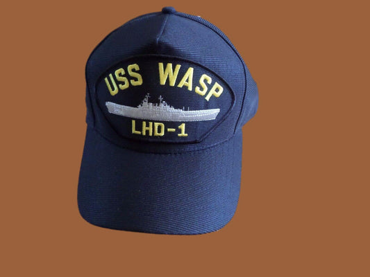 USS WASP LHD-1 NAVY SHIP HAT U.S MILITARY OFFICIAL BALL CAP U.S.A MADE