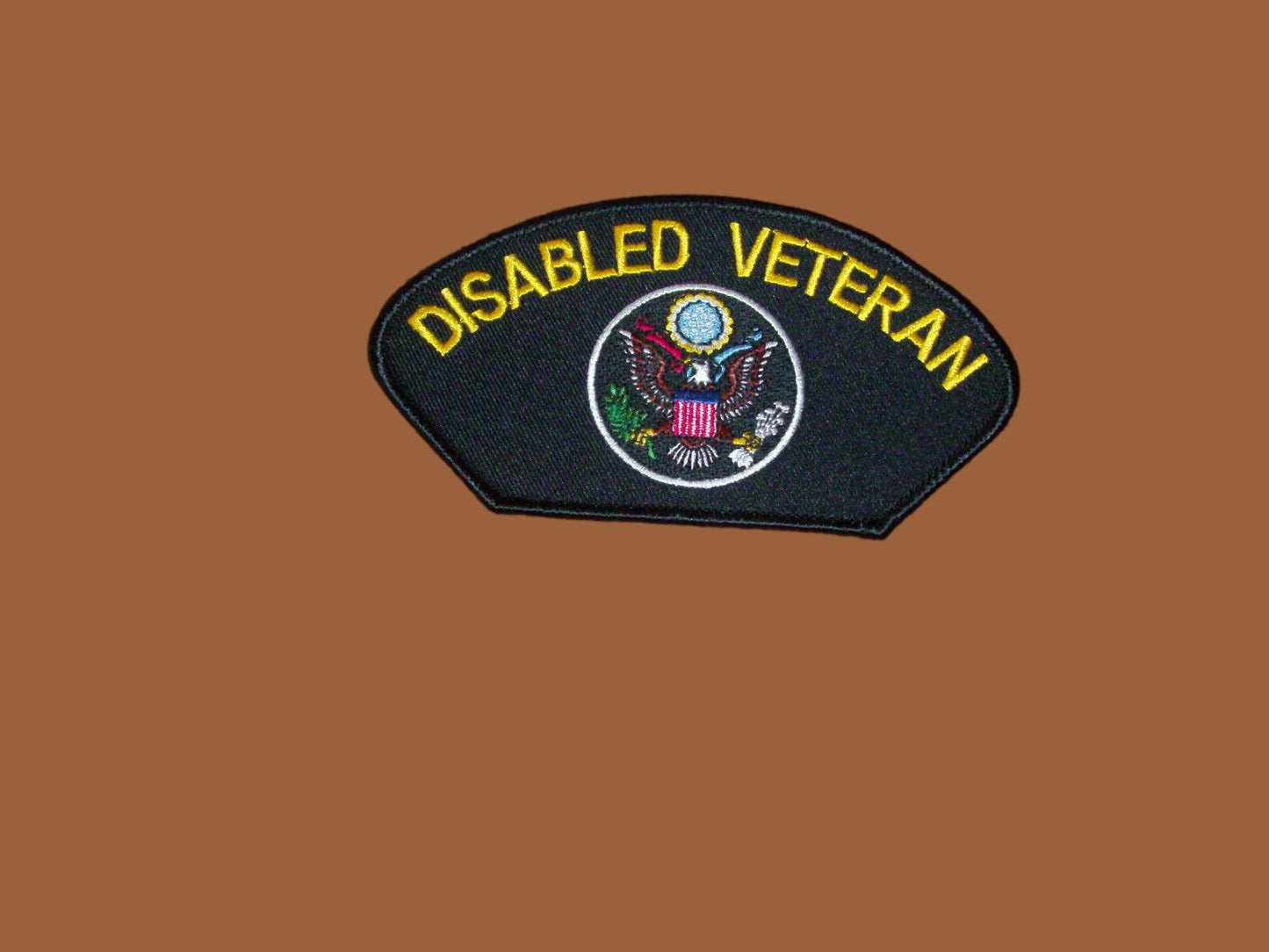 U.S MILITARY ARMY DISABLED VETERAN HAT PATCH 3" X 5" EMBROIDERED