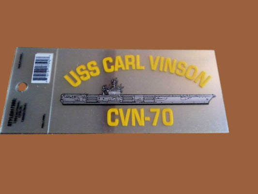 U.S MILITARY NAVY USS CARL VINSON CVN-70 WINDOW DECAL BUMPER STICKER OFFICIAL