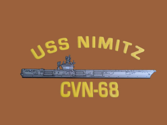 U.S NAVY USS  NIMITZ CVN-68  WINDOW DECAL BUMPER STICKER OFFICIAL NAVY PRODUCT