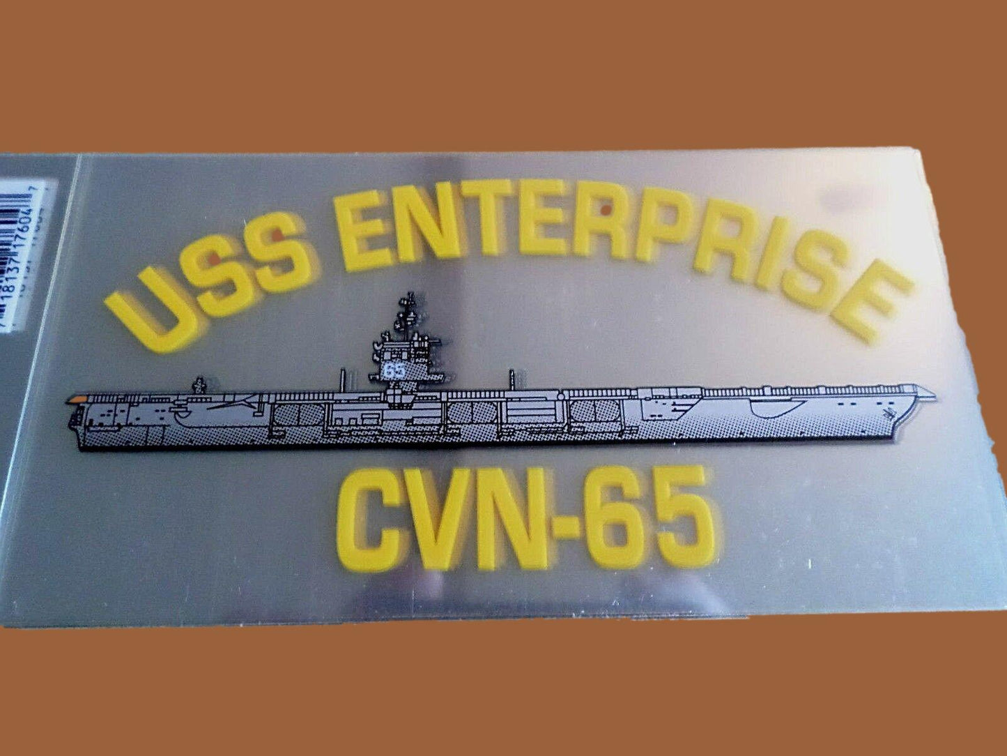 U.S NAVY USS ENTERPRISE CVN-65  WINDOW DECAL BUMPER STICKER OFFICIAL NAVY DECAL