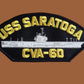 USS SARATOGA CVA-60 U.S NAVY SHIP HAT PATCH U.S.A MADE