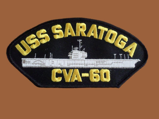 USS SARATOGA CVA-60 U.S NAVY SHIP HAT PATCH U.S.A MADE