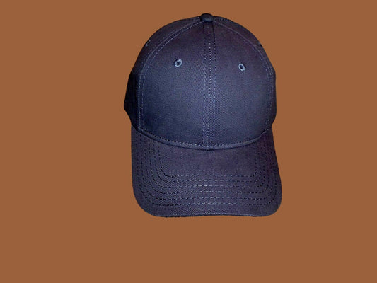 NAVY BLUE HAT BALL CAP BRUSHED COTTON LOW PROFILE NEW