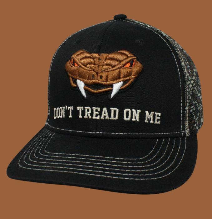 RATTLESNAKE DON'T TREAD ON ME HAT EMBROIDERED BALL CAP 2ND AMENDMENT