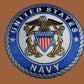 NEW U.S.MILITARY NAVY EMBROIDERED PATCH UNITED STATES NAVY 4" X 4"