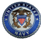 NEW U.S.MILITARY NAVY EMBROIDERED PATCH UNITED STATES NAVY 4" X 4"