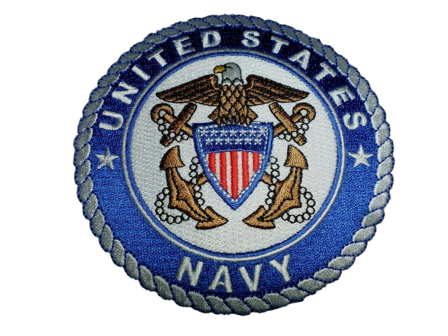 NEW U.S.MILITARY NAVY EMBROIDERED PATCH UNITED STATES NAVY 4" X 4"