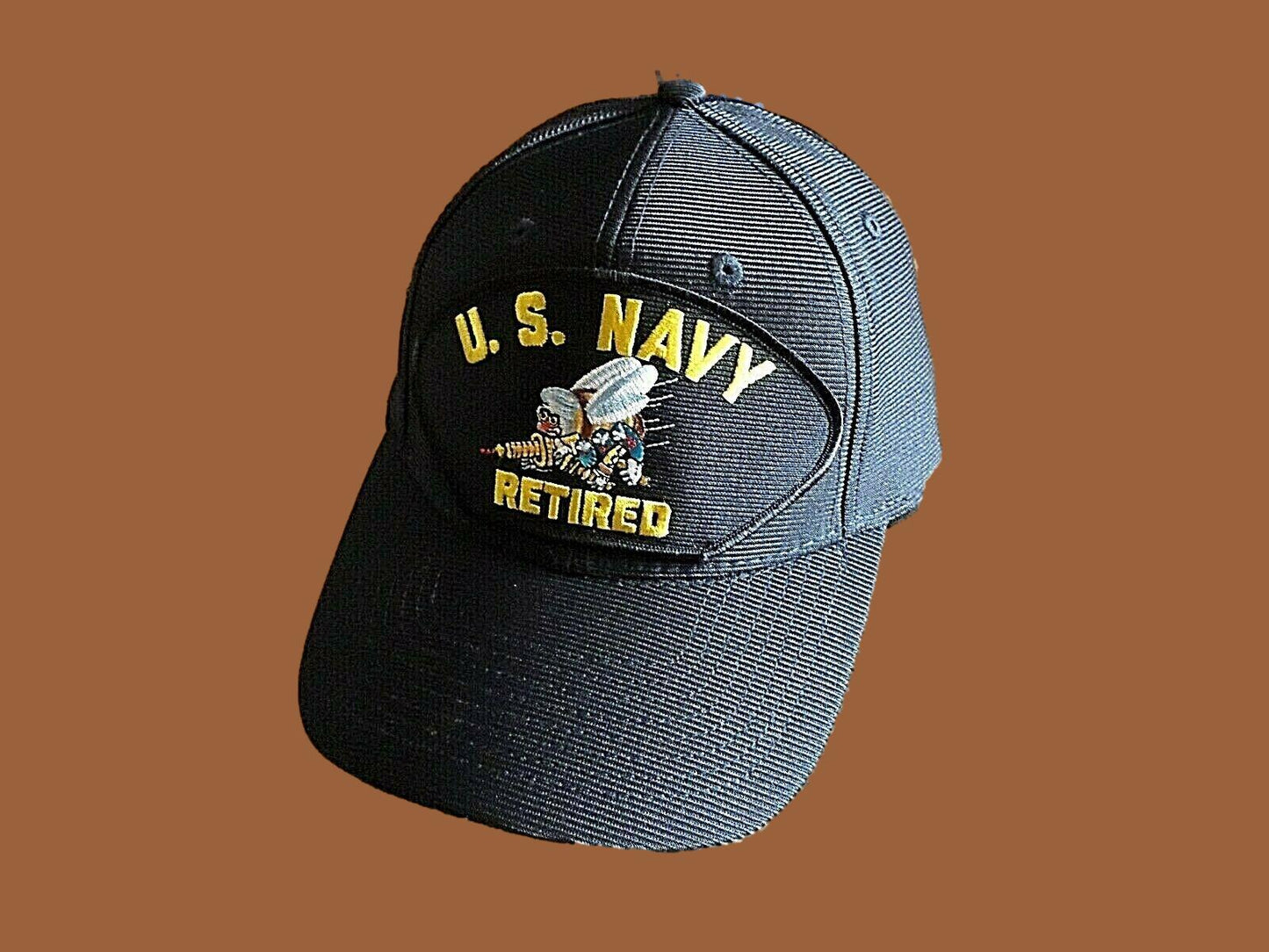 SEABEES RETIRED U.S NAVY HAT OFFICIAL U.S MILITARY BALL CAP USA MADE