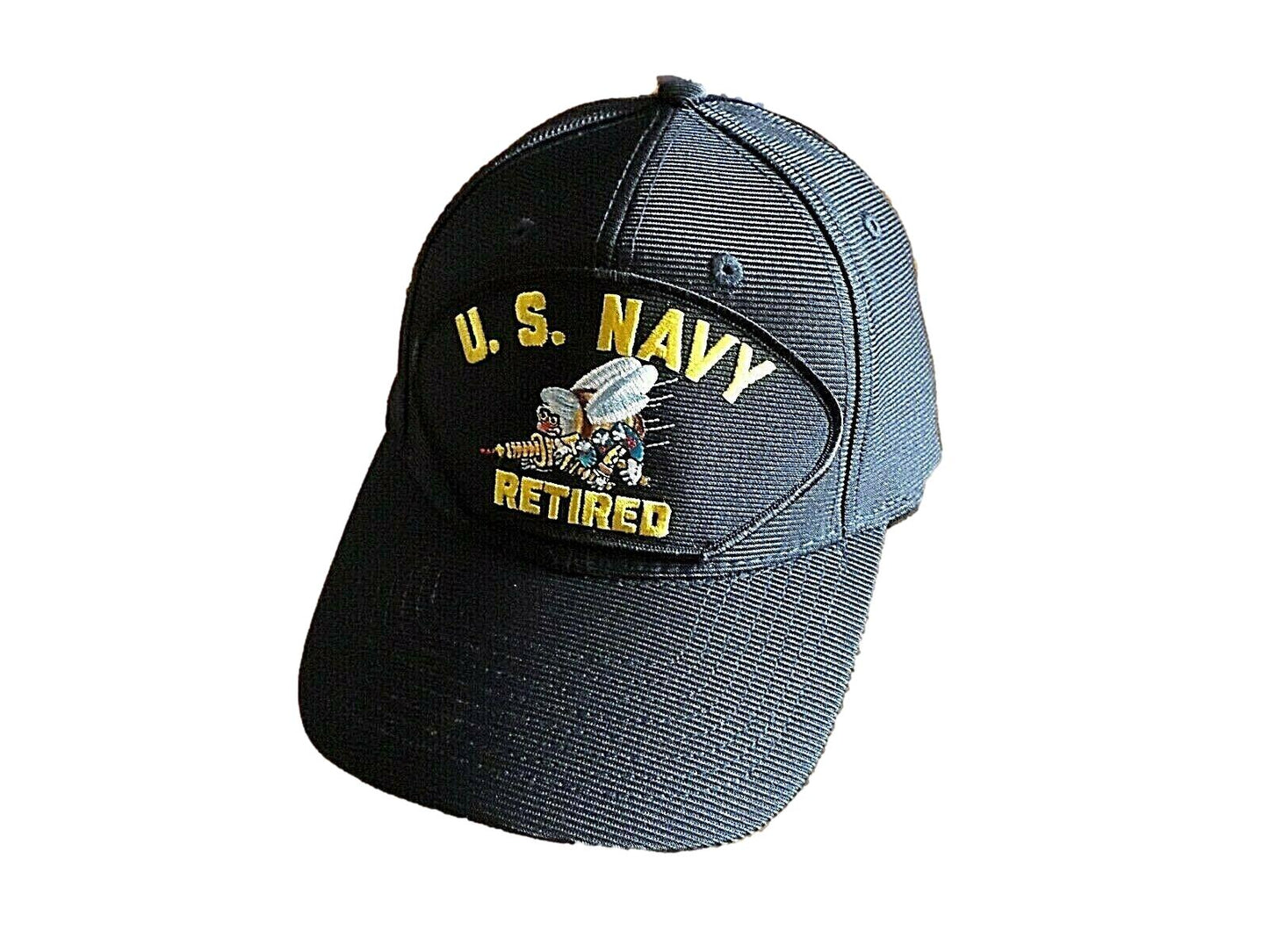 SEABEES RETIRED U.S NAVY HAT OFFICIAL U.S MILITARY BALL CAP USA MADE