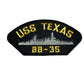 USS TEXAS BB-35 U.S NAVY SHIP HAT PATCH BATTLESHIP USA MADE