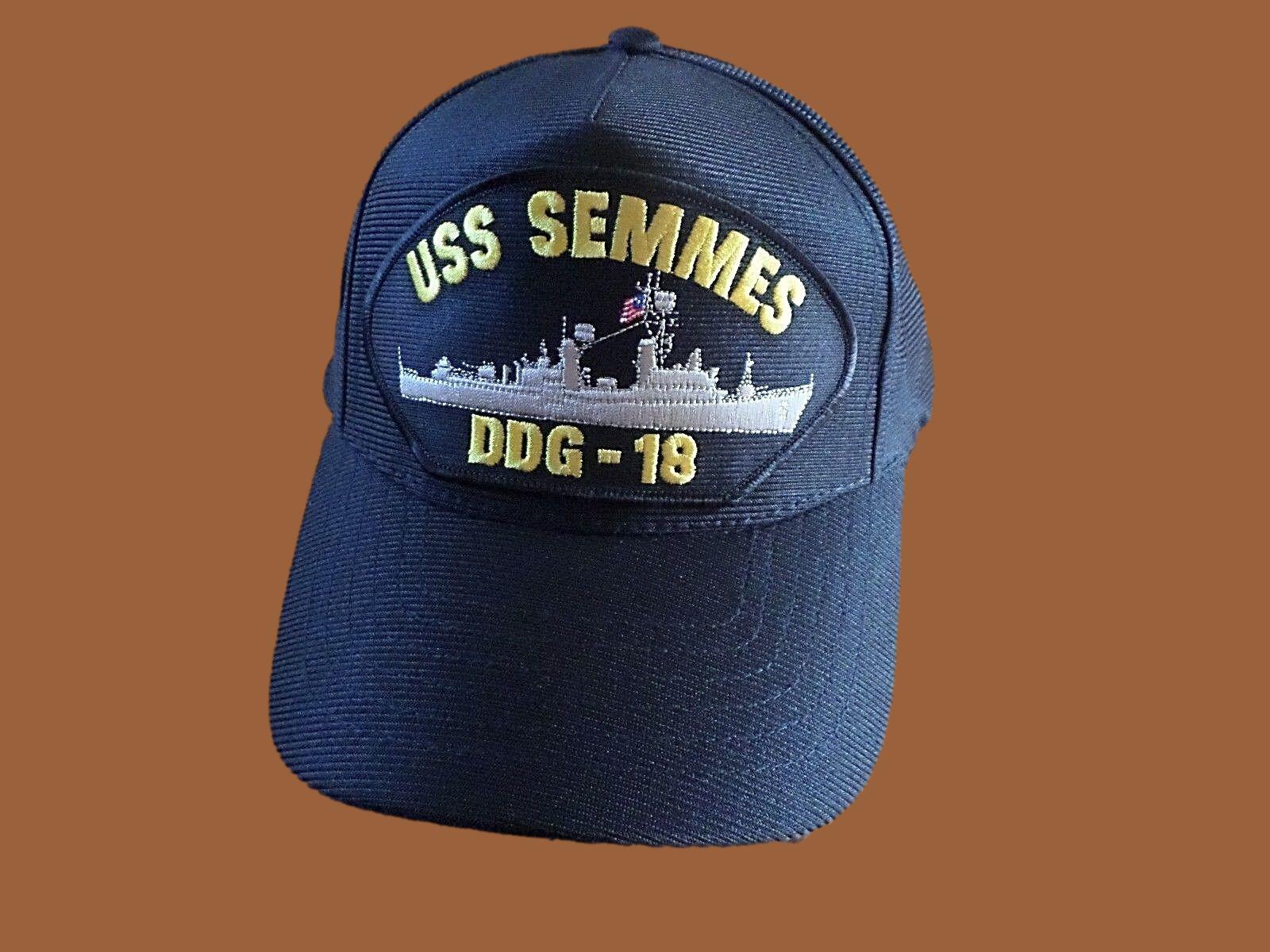 USS SEMMES DDG-18 U.S NAVY SHIP HAT U.S MILITARY OFFICIAL BALL CAP U.S ...