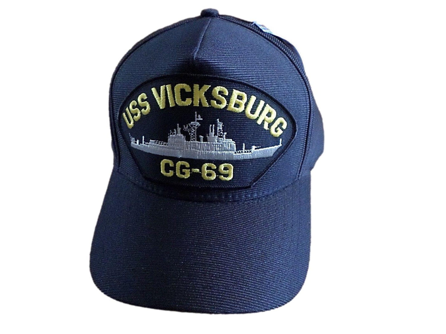 USS VICKSBURG CG-69 U.S NAVY SHIP HAT OFFICIAL MILITARY BALL CAP U.S.A MADE