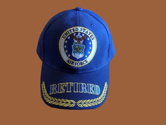 U.S Military Air Force Retired Embroidered Baseball Hat Air Force Licensed Cap