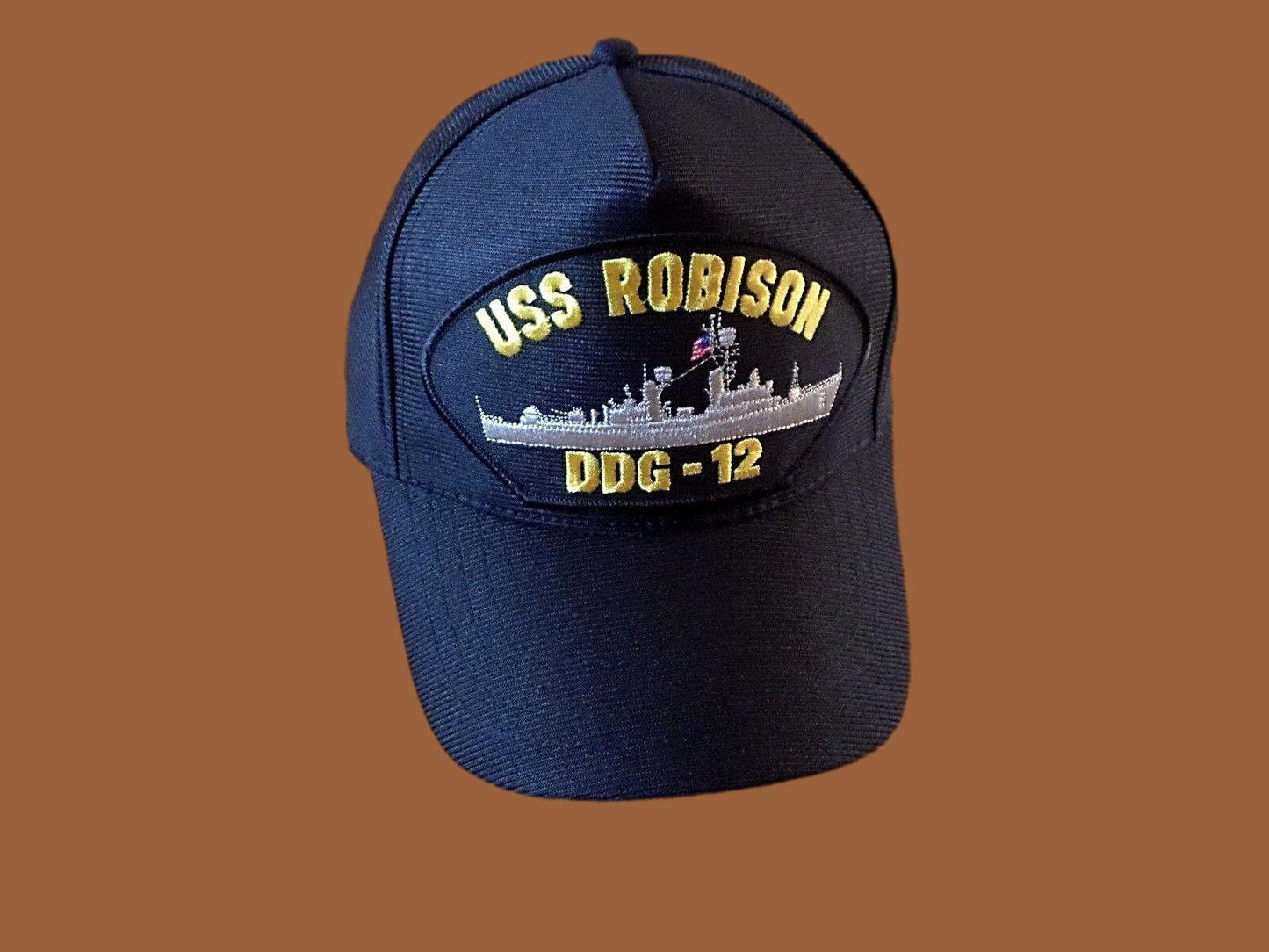 USS ROBISON DDG-12 U.S NAVY SHIP HAT U.S MILITARY OFFICIAL BALL CAP U.S.A MADE