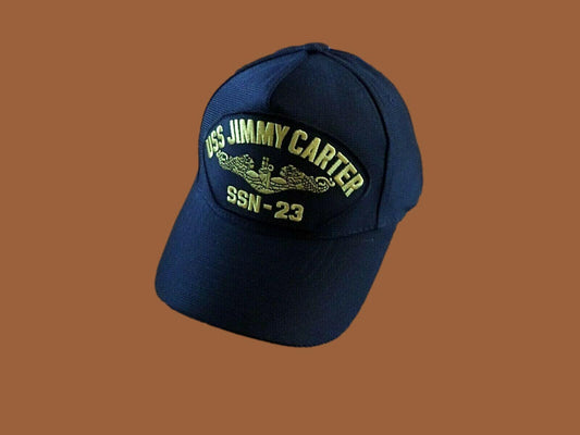 USS JIMMY CARTER SSN-23 NAVY SUBMARINE HAT U.S MILITARY OFFICIAL BALL CAP U.S.A