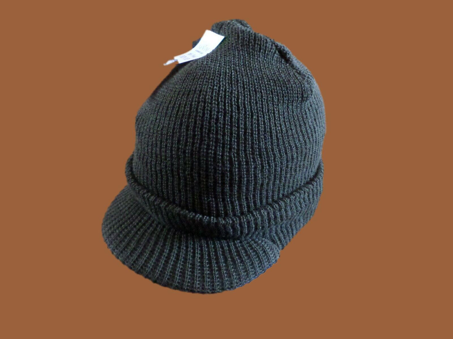 NEW GENUINE MILITARY OD GREEN JEEP WATCH CAP 100% WOOL 2 PLY U.S.A MADE BEANIE