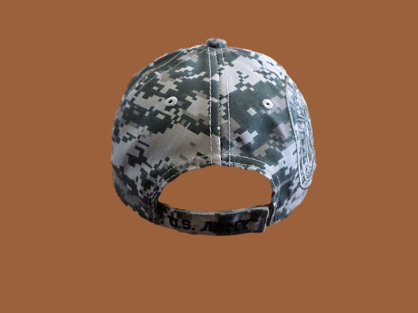 U.S ARMY HAT 3-D RAISED LETTERS TAPED BILL MILITARY BALL CAP ACU CAMOUFLAGE