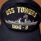 USS TOWERS DDG-9 U.S NAVY SHIP HAT OFFICIAL MILITARY BASEBALL CAP U.S.A MADE
