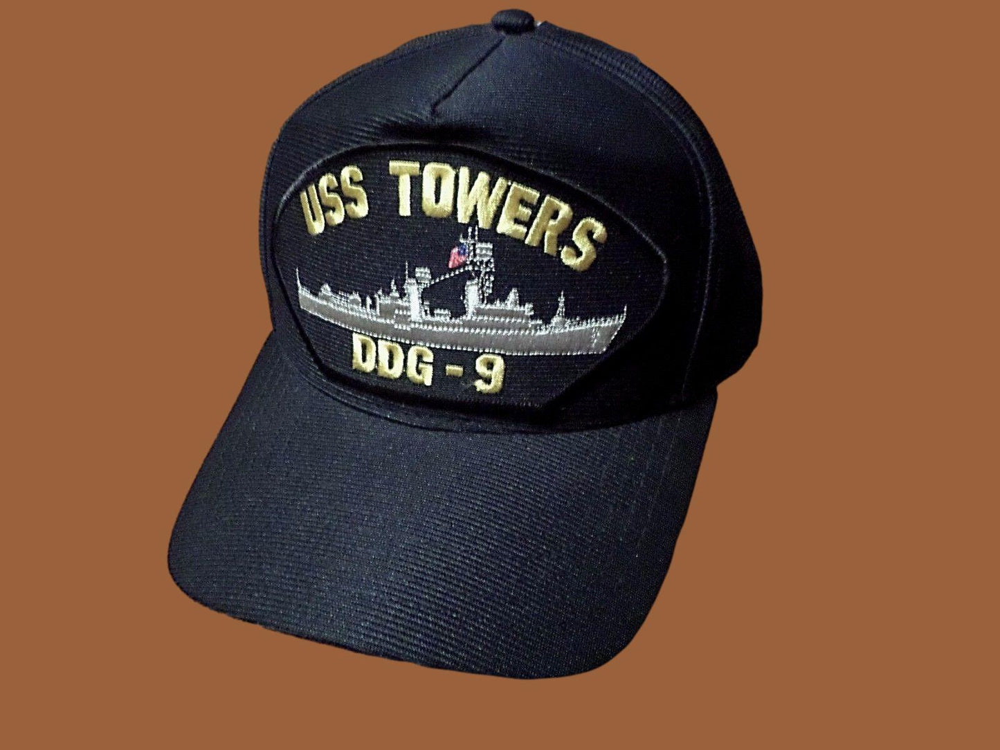 USS TOWERS DDG-9 U.S NAVY SHIP HAT OFFICIAL MILITARY BASEBALL CAP U.S.A MADE