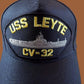 USS LEYTE CV-32 NAVY SHIP HAT U.S MILITARY OFFICIAL BALL CAP U.S.A  MADE