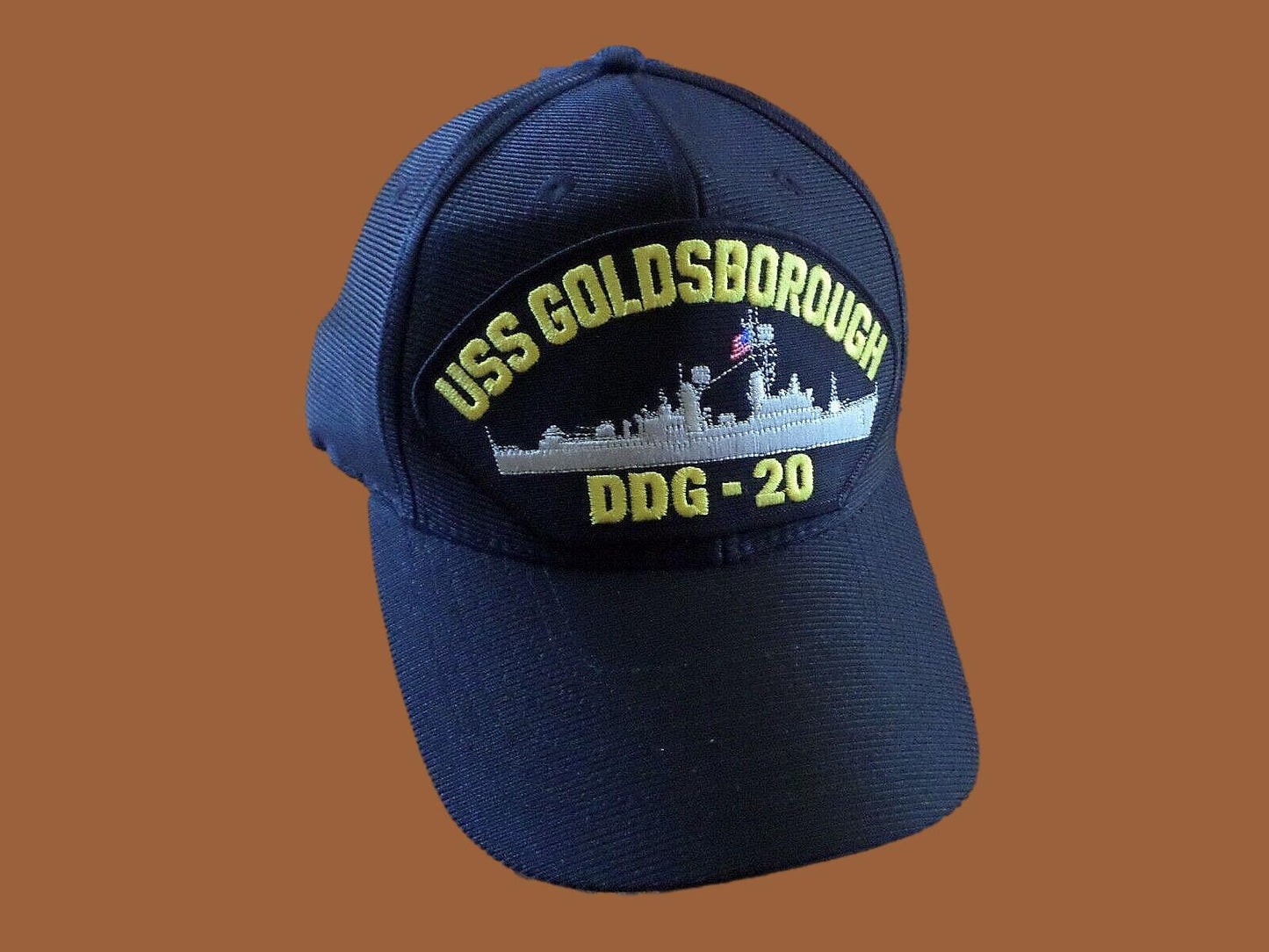 USS GOLDSBOROUGH DDG 20 NAVY SHIP HAT U.S MILITARY OFFICIAL BALL CAP U.S.A MADE