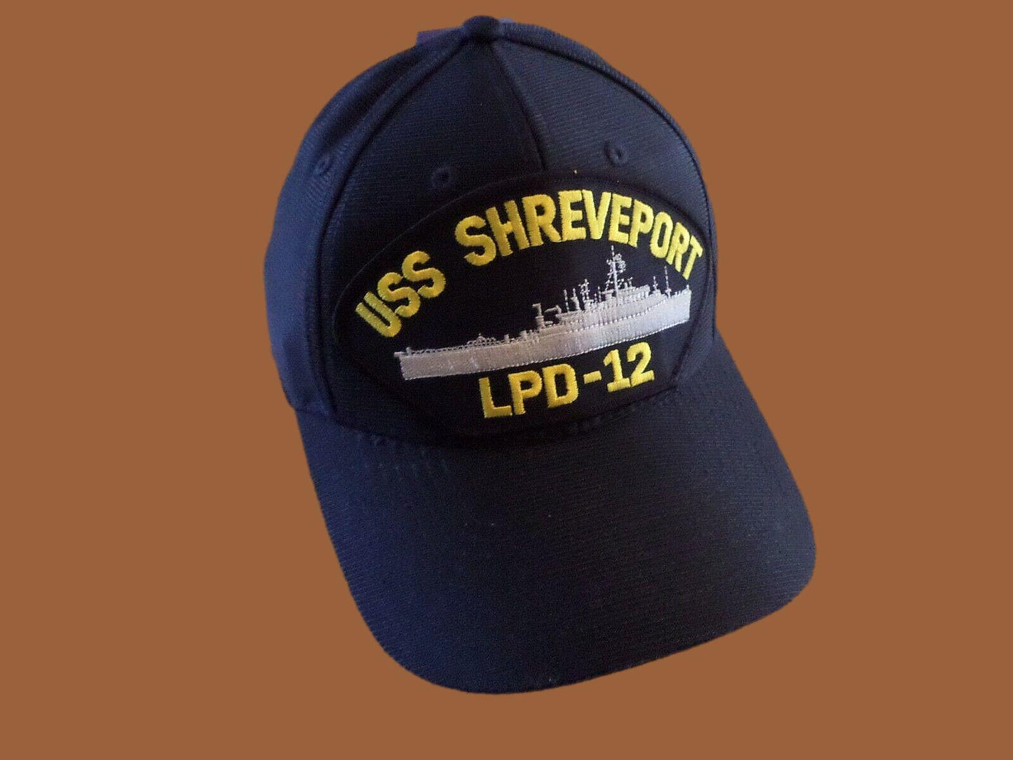 USS SHREVEPORT LPD-12 NAVY SHIP HAT U.S MILITARY OFFICIAL BALL CAP U.S.A MADE