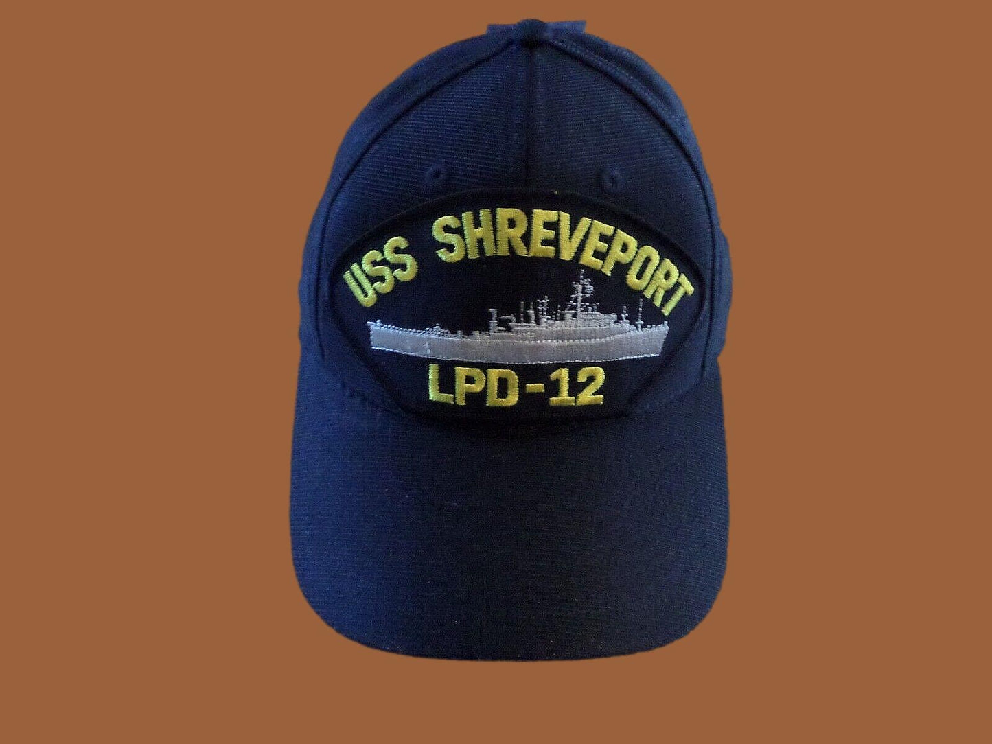 USS SHREVEPORT LPD-12 NAVY SHIP HAT U.S MILITARY OFFICIAL BALL CAP U.S.A MADE