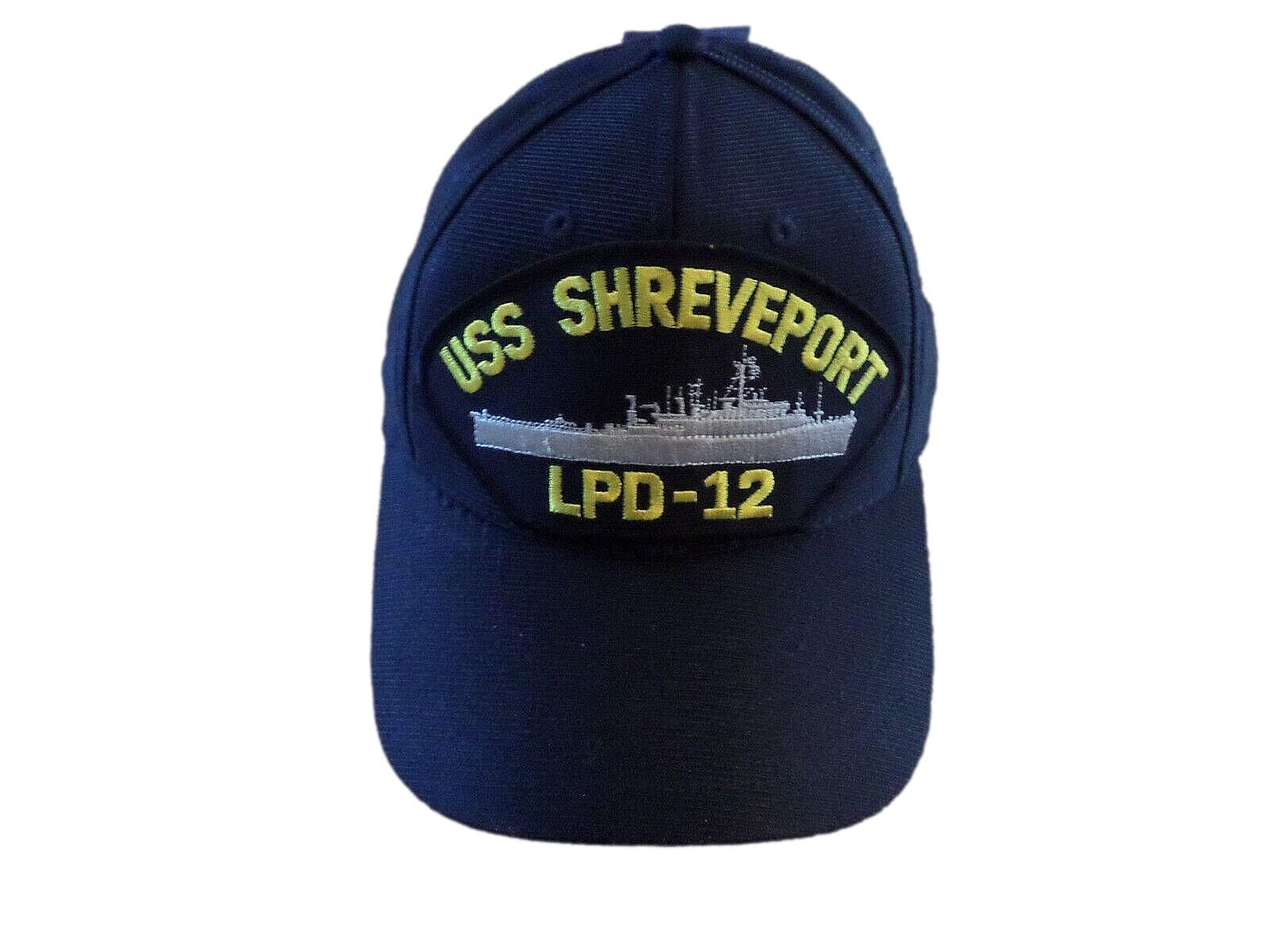 USS SHREVEPORT LPD-12 NAVY SHIP HAT U.S MILITARY OFFICIAL BALL CAP U.S.A MADE