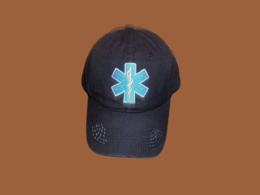 EMT EMERGENCY MEDICAL TECHNICIAN HAT BALL CAP BLUE FATIGUE