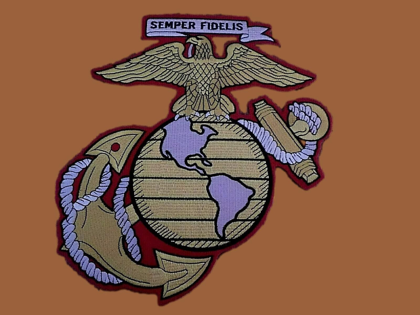 U.S MILITARY MARINE CORPS EAGLE GLOBE & ANCHOR EGA OVERSIZE BACK PATCH 10" PATCH