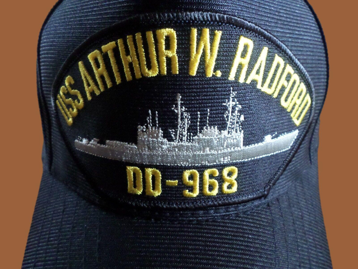 U.S MILITARY USS ARTHUR W RADFORD DD-968 NAVY SHIP HAT U.S MILITARY OFFICIAL CAP