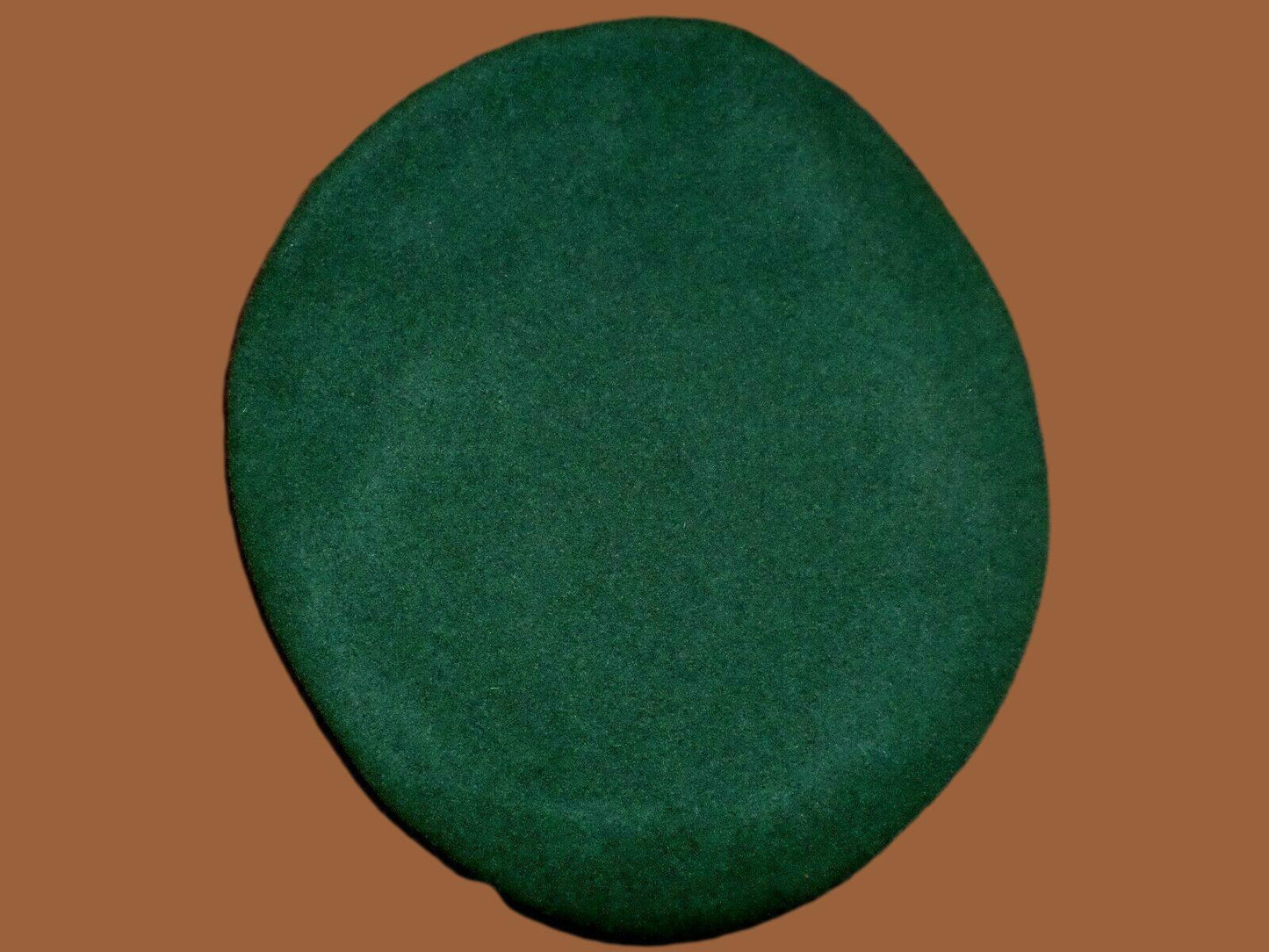 ORIGINAL GERMAN MILITARY ISSUE GREEN WOOL BERET SIZE LARGE 60 METRIC NEW