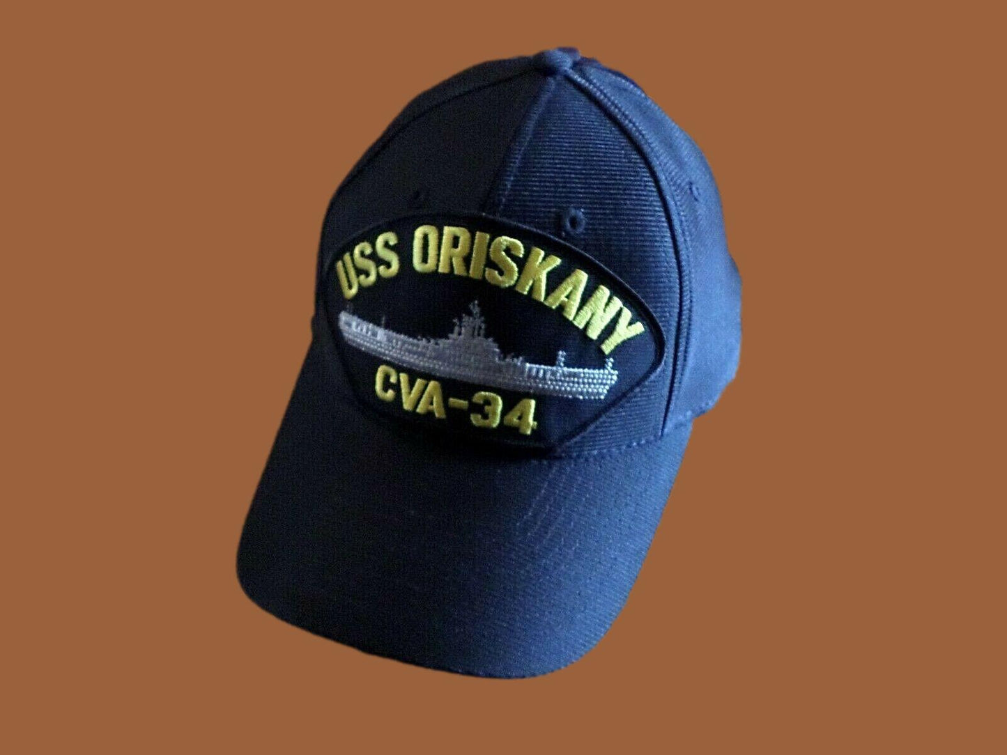 USS ORISKANY CVA - 34 NAVY SHIP HAT U.S MILITARY OFFICIAL BALL CAP U.S.A. MADE