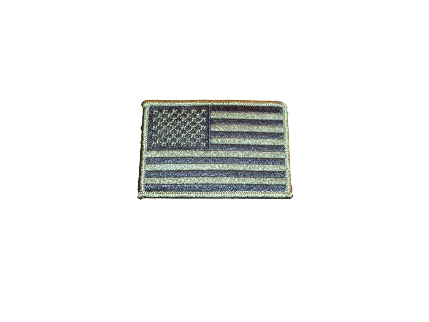 U.S MILITARY AMERICAN FLAG ARM PATCH SUBDUE OD GREEN ARMY MARINES NAVY AIR FORCE