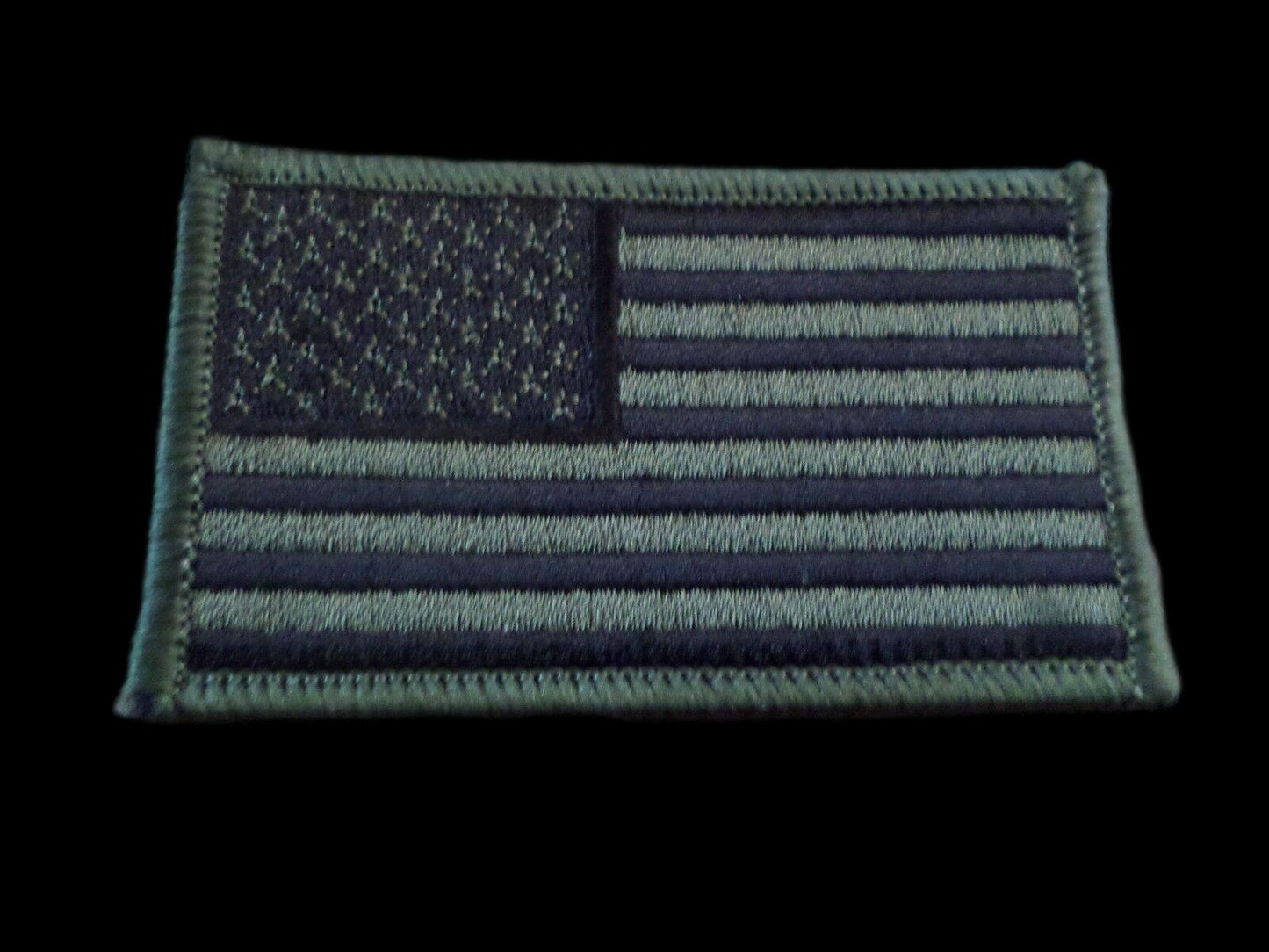 U.S MILITARY AMERICAN FLAG ARM PATCH SUBDUE OD GREEN ARMY MARINES NAVY AIR FORCE