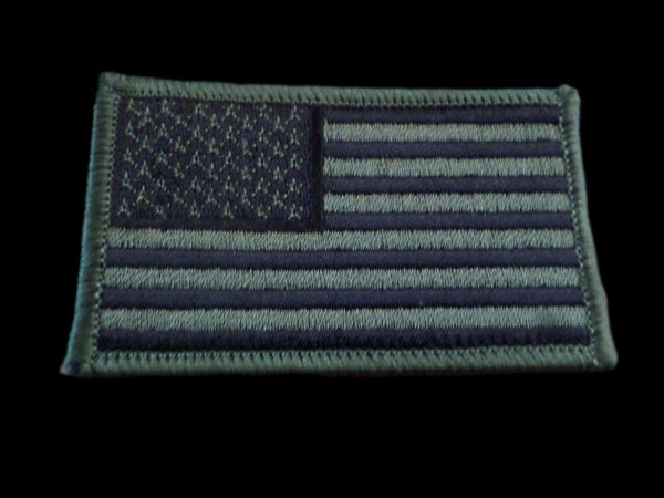U.S MILITARY ARMY MARINE CORPS AMERICAN FLAG ARM PATCH SUBDUE OD GREEN ...